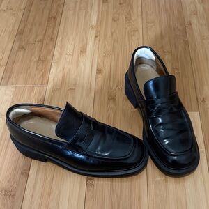 Dr Martens Vintage 8570 Black Slip On Loafers Oxfords Made in England